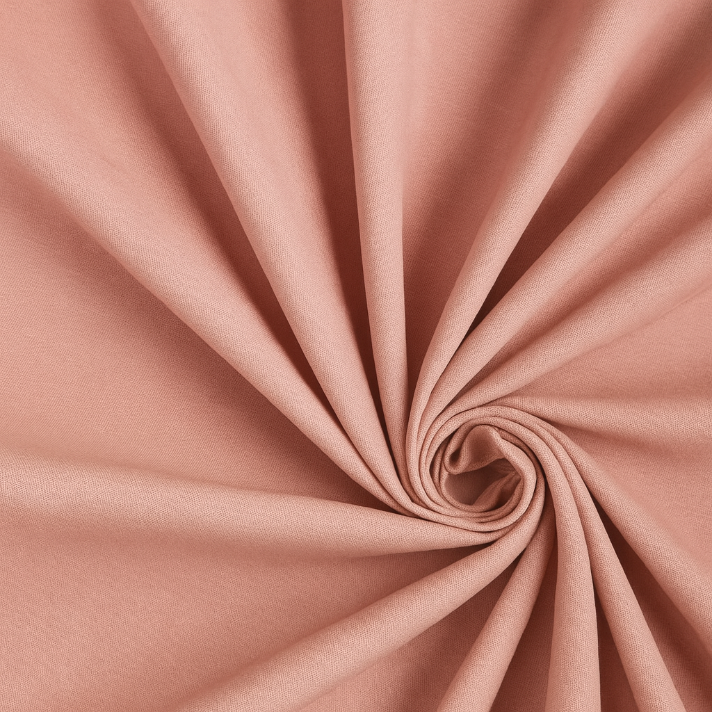 Cotone 100 % popeline certificato OEKO TEX Rosa antico, altezza 146 cm