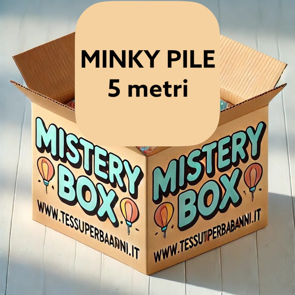 Mistery box 5 metri MINKY PILE altezza 150 cm