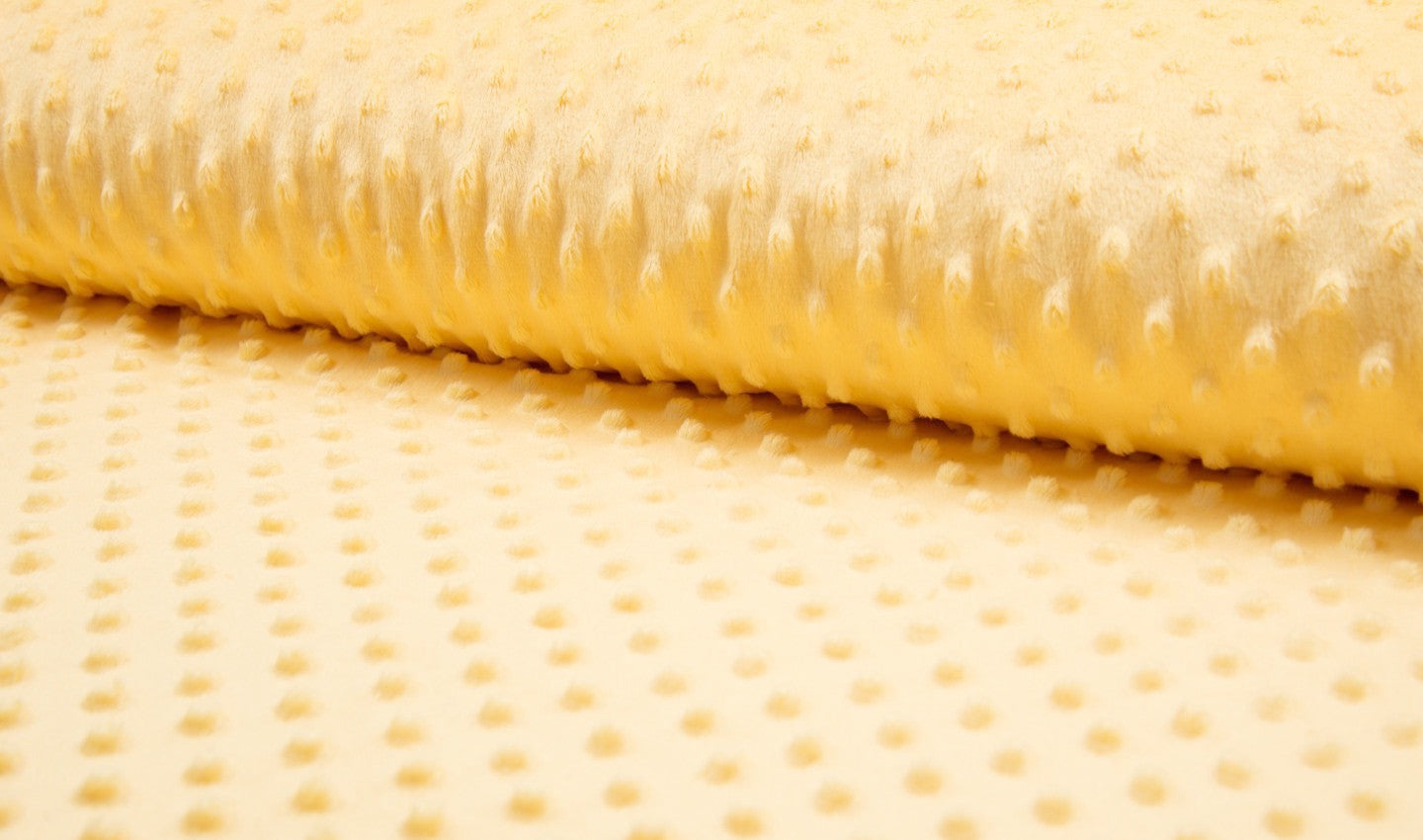 Minky pile giallo chiaro , altezza 150 cm, peso 250 g