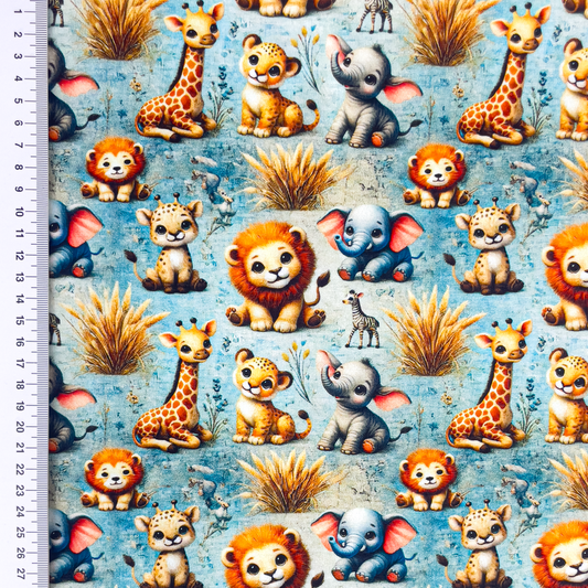 Jersey stampa digitale, certificato OEKO TEX, 95% cotone 5% elastane, altezza 150 cm