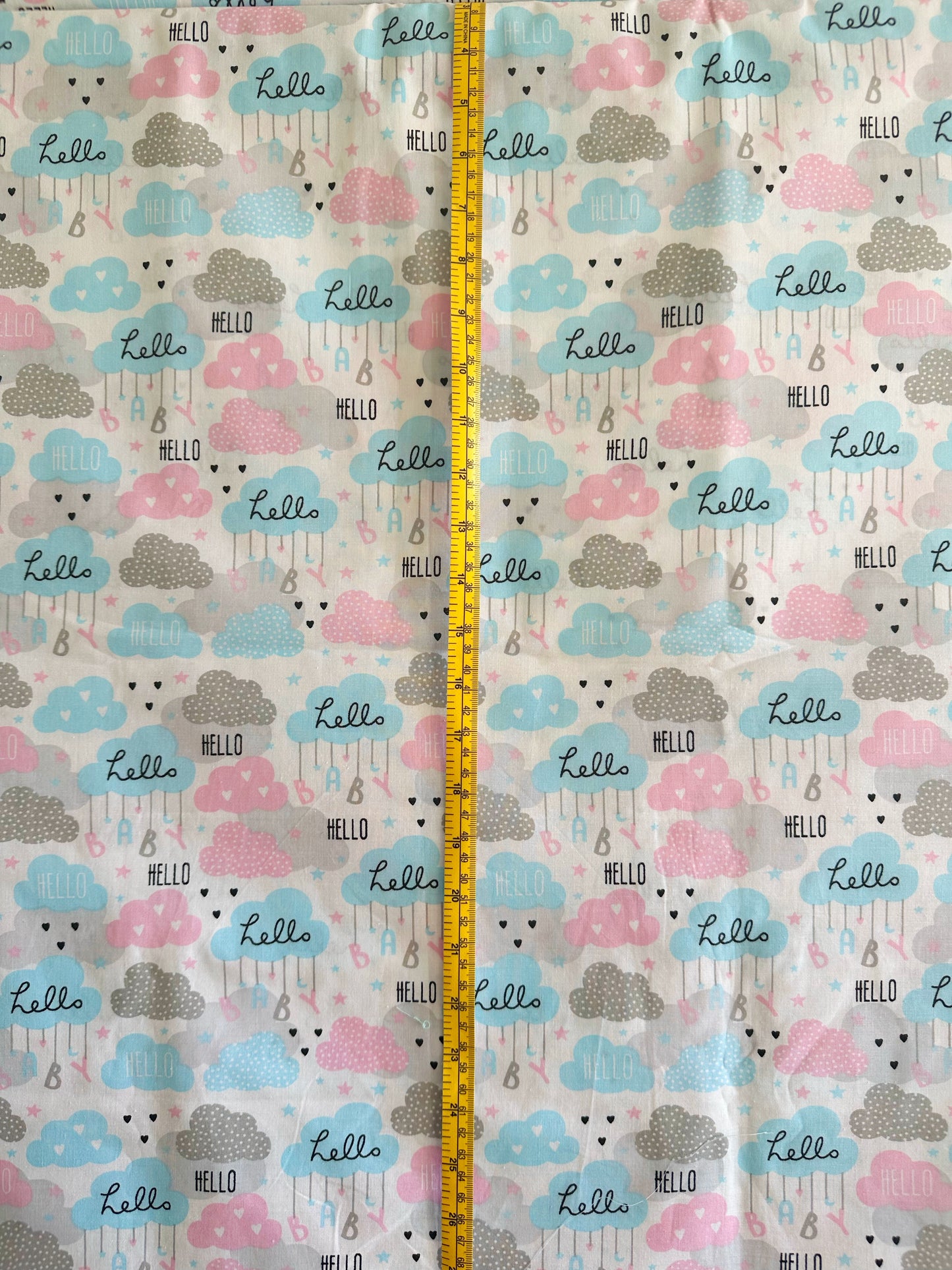 Cotone 100 % certificato Oeko Tex , altezza 160 cm