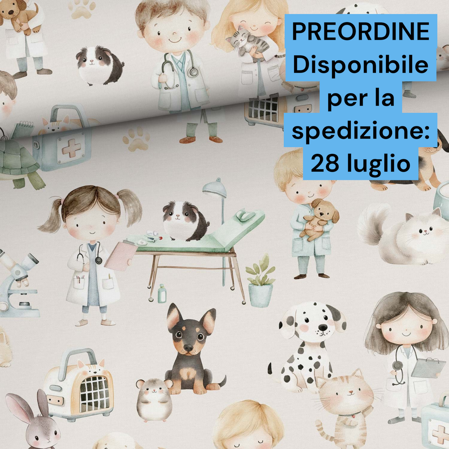 Cotone 100% premium certificato OEKO TEX, stampa digitale , altezza 158 cm