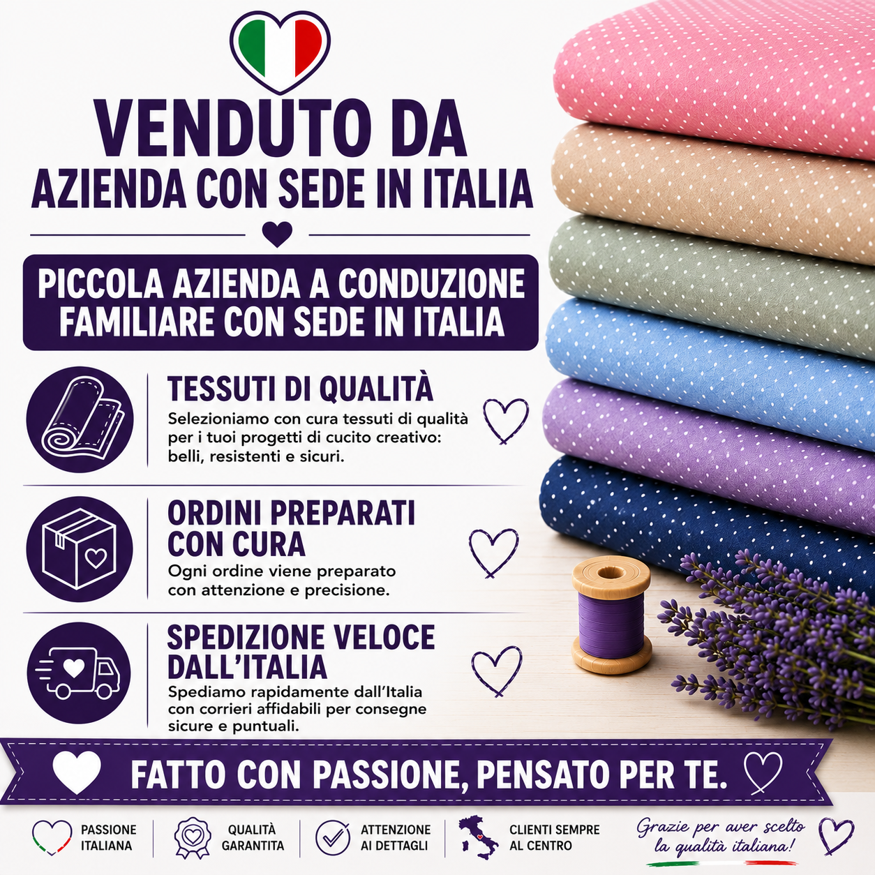 Popeline di cotone 100 % pois bianco/celeste, altezza 148 cm