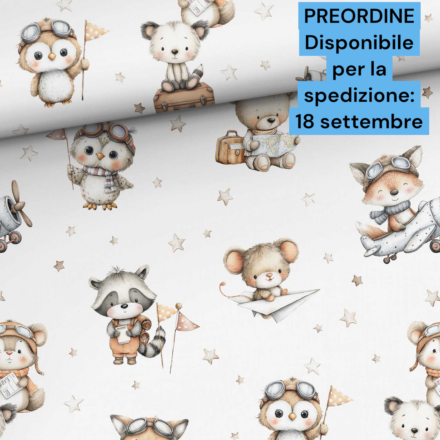 Cotone 100% premium certificato OEKO TEX, stampa digitale , altezza 158 cm