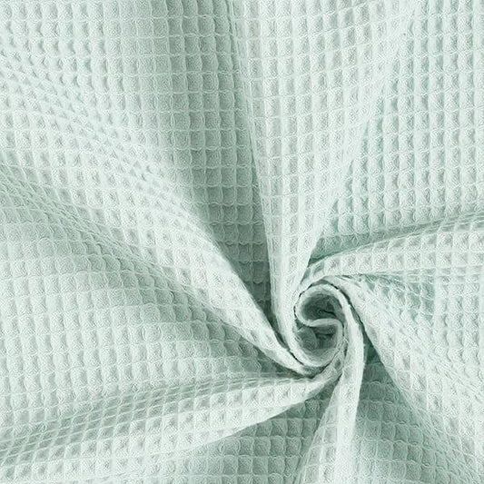 Nido d’ape 100% cotone certificato Oeko Tex altezza 150 cm  SALVIA CHIARO