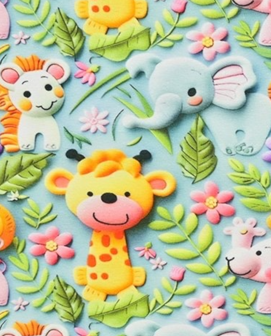 Jersey stampa digitale, certificato OEKO TEX, 95 % cotone 5% elastane, altezza 150 cm