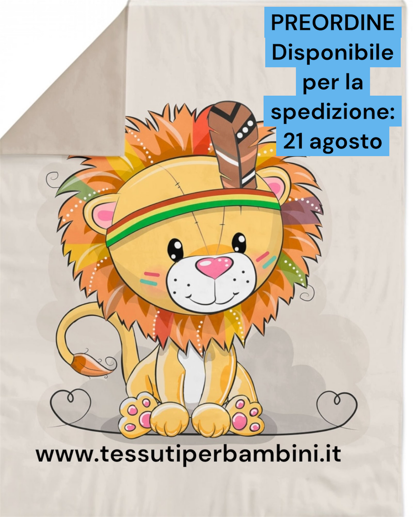 Pannello 100 % cotone misura 75 cm ×100 cm