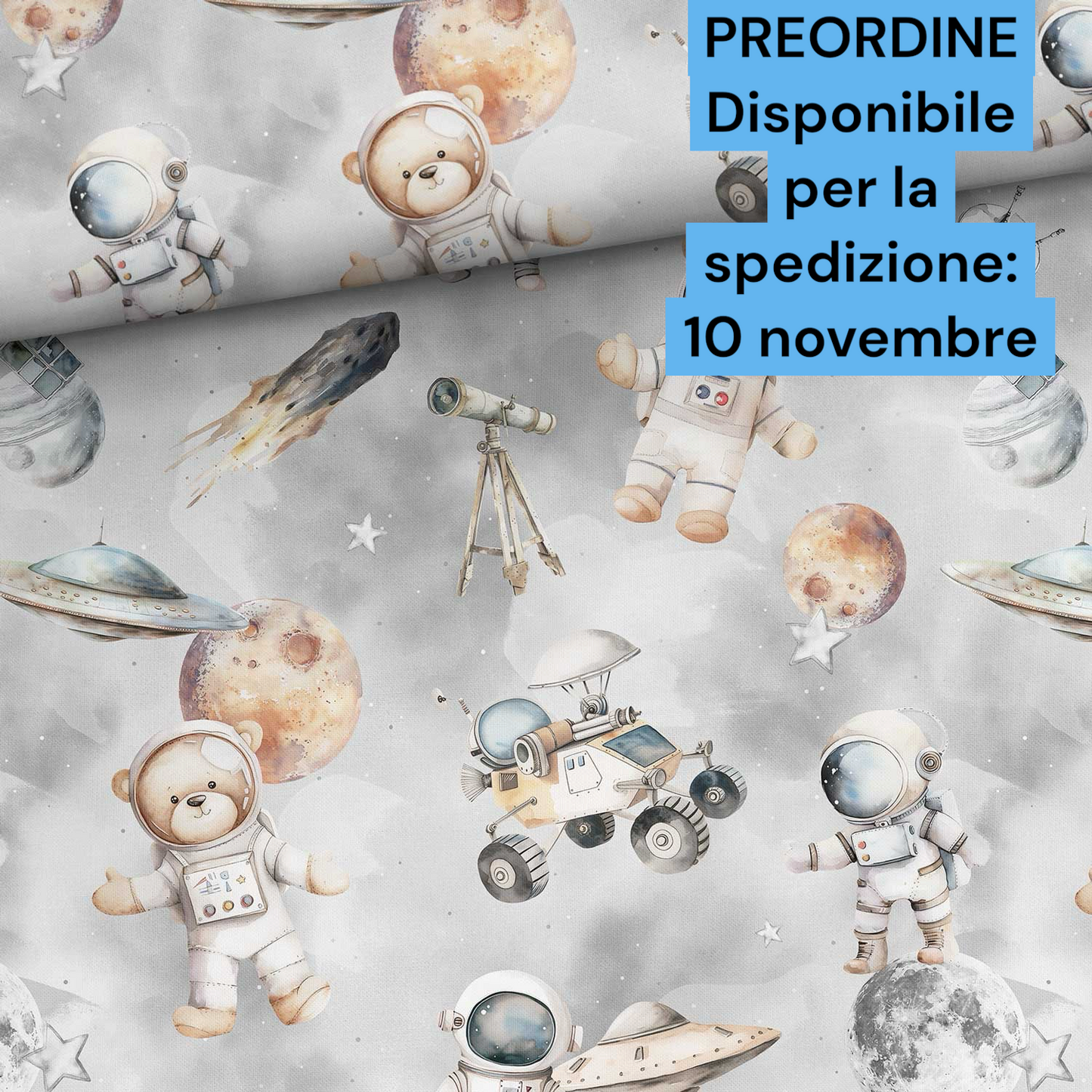 Cotone 100% premium certificato OEKO TEX, stampa digitale , altezza 158 cm