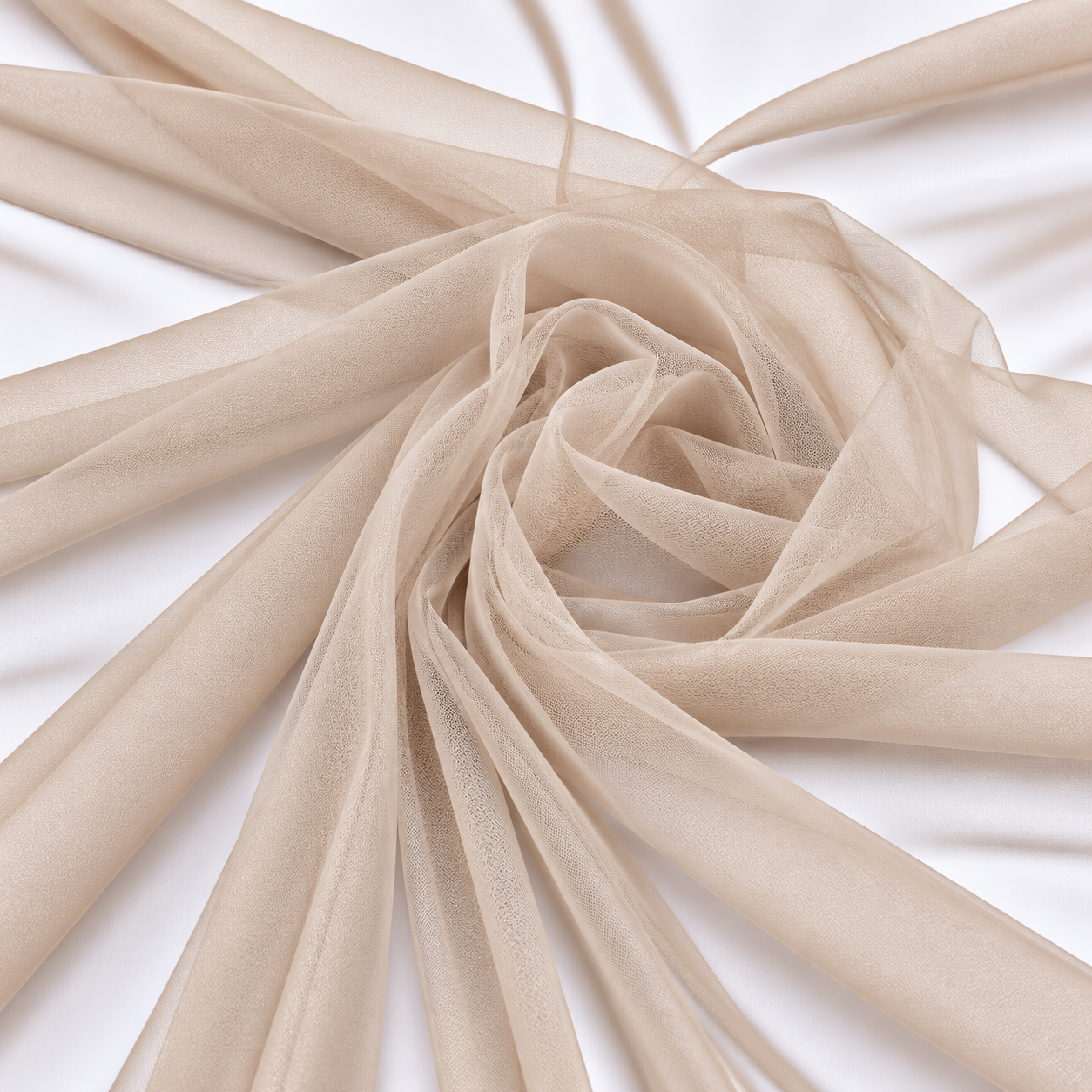 Tulle Rigido BEIGE  100% Nylon – Altezza 300 cm