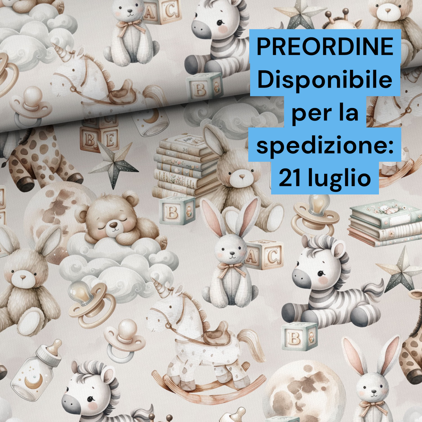 Cotone 100% premium certificato OEKO TEX, stampa digitale , altezza 158 cm