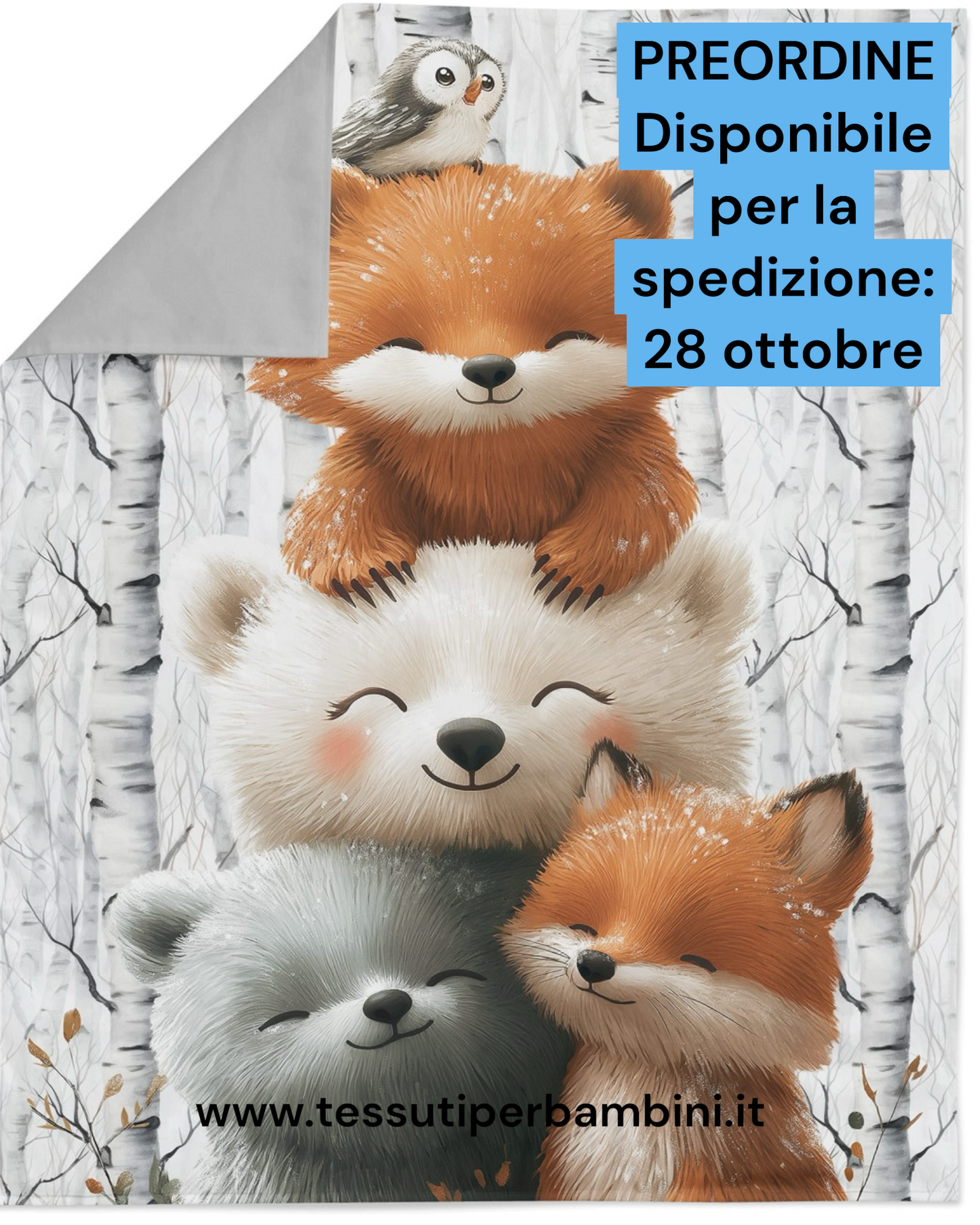 Pannello 100 % cotone, misura 75 cm ×100 cm