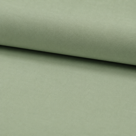 Jersey di cotone SALVIA, ORGANICO certificato GOTS, 95 % cotone 5% elastane, altezza 150 cm