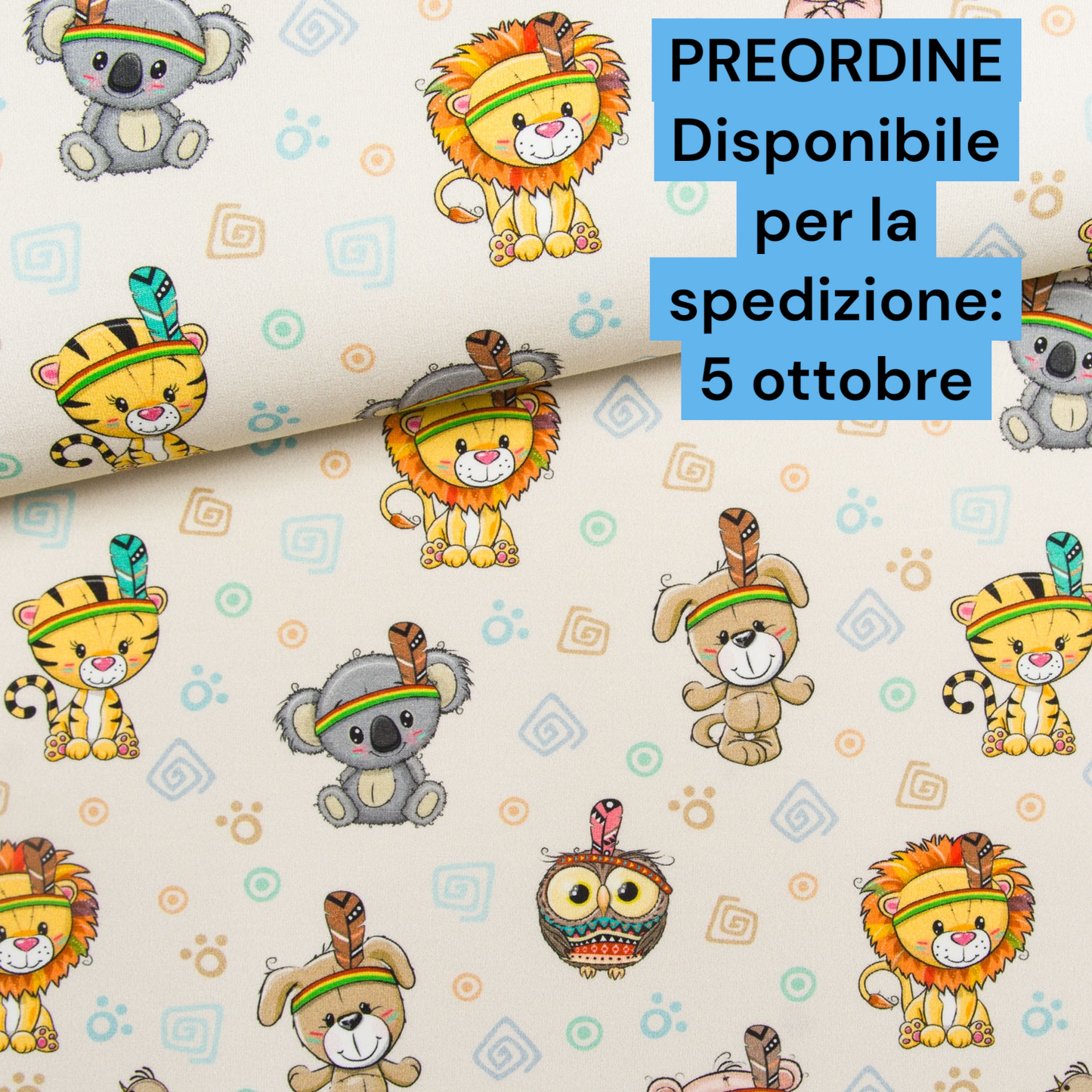 Cotone 100% premium certificato OEKO TEX, stampa digitale , altezza 158 cm