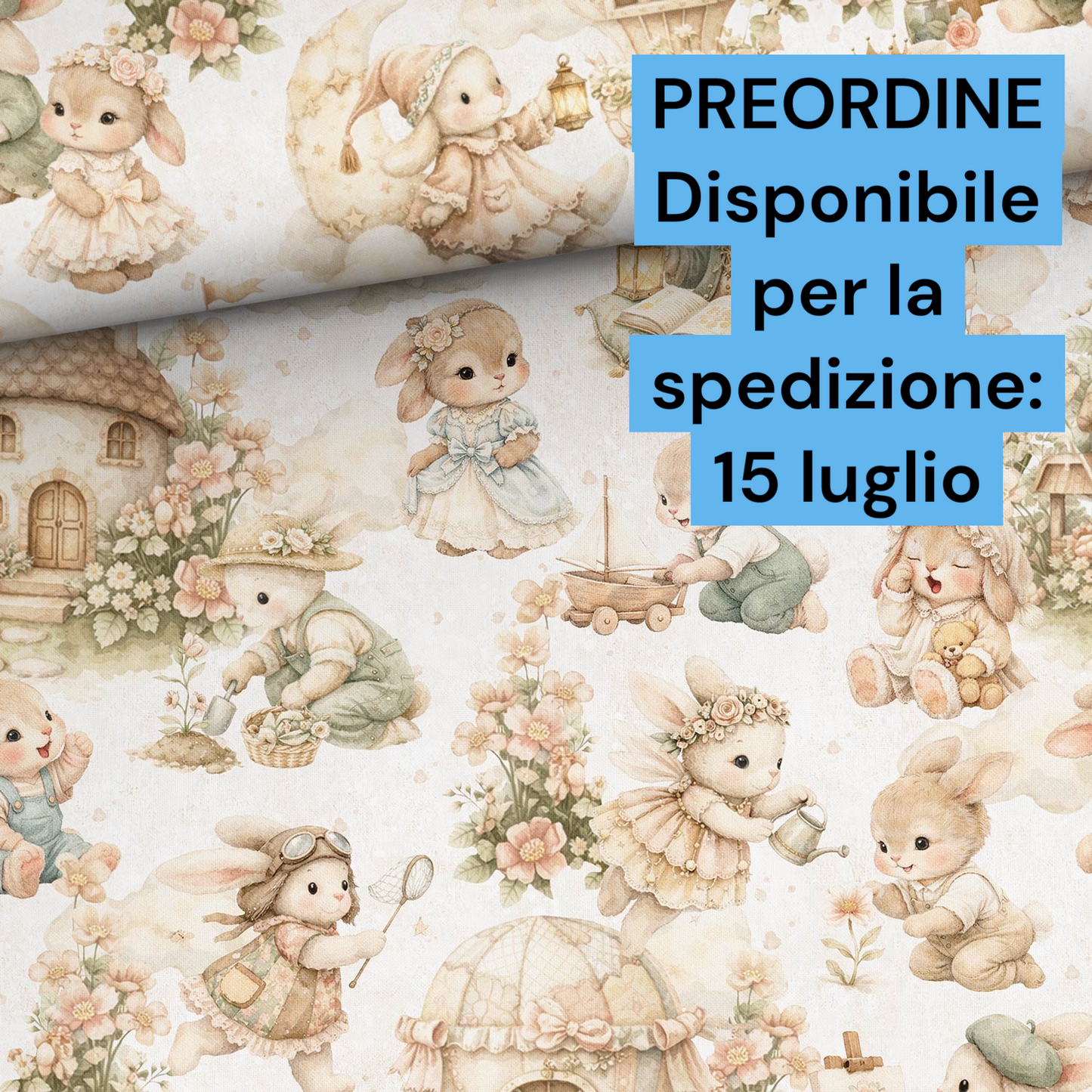 Cotone 100% premium certificato OEKO TEX, stampa digitale , altezza 158 cm