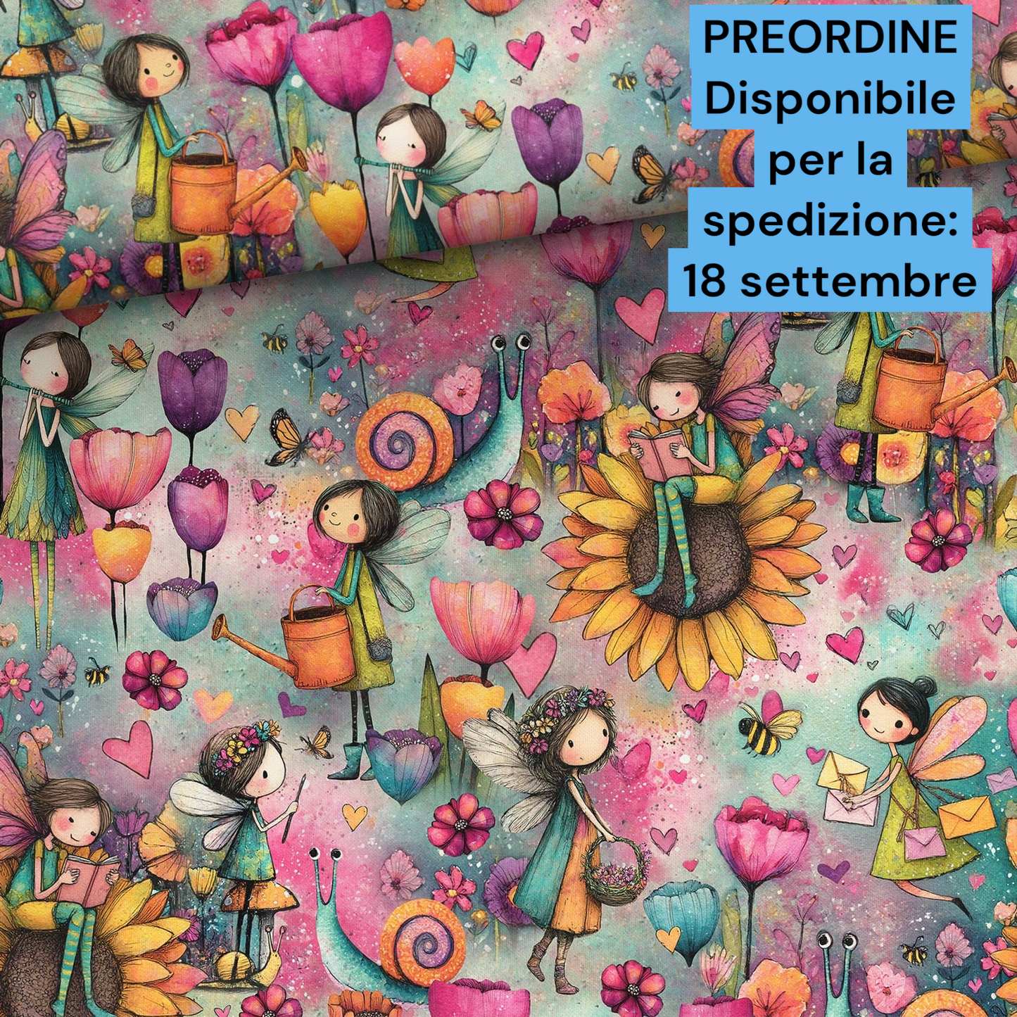 Cotone 100% premium certificato OEKO TEX, stampa digitale , altezza 158 cm