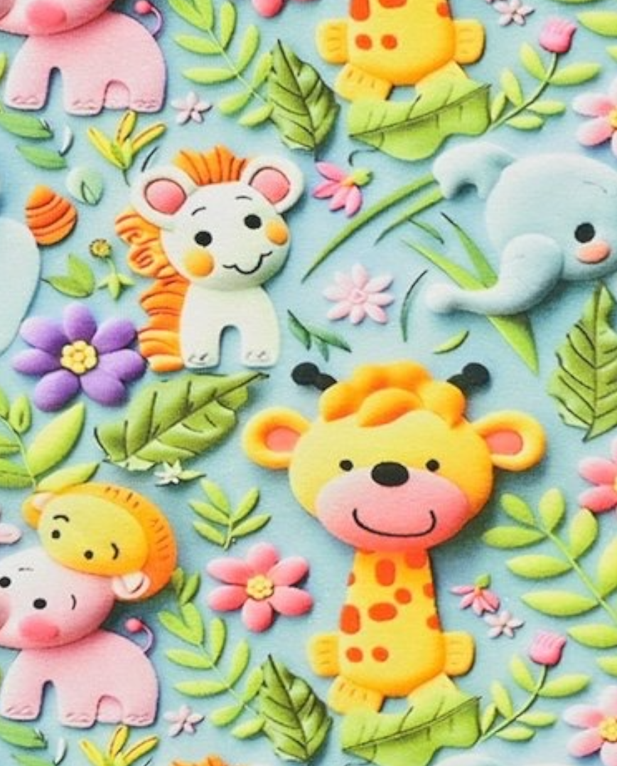 Jersey stampa digitale, certificato OEKO TEX, 95 % cotone 5% elastane, altezza 150 cm