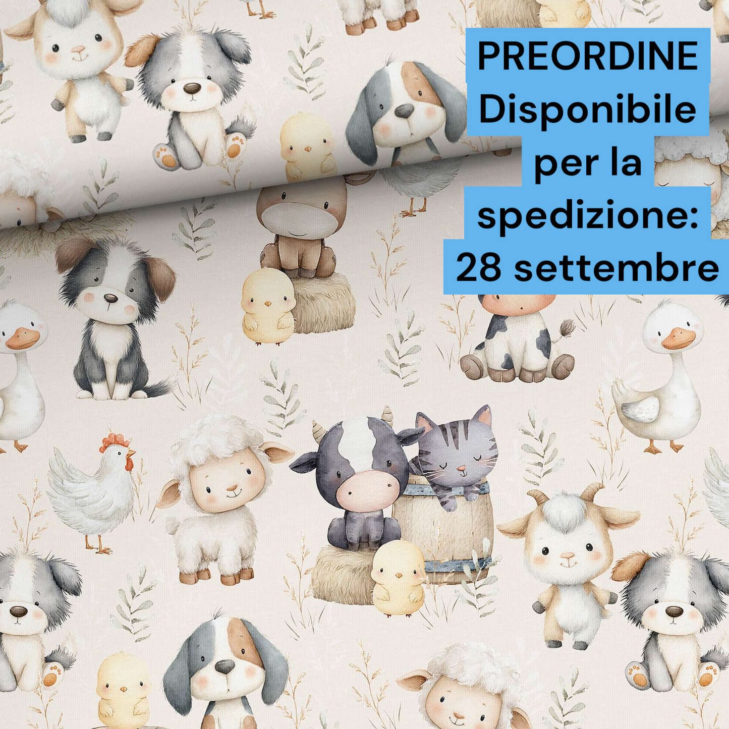 Jersey stampa digitale, certificato OEKO TEX, 92 % cotone 8% elastan, altezza 160 cm