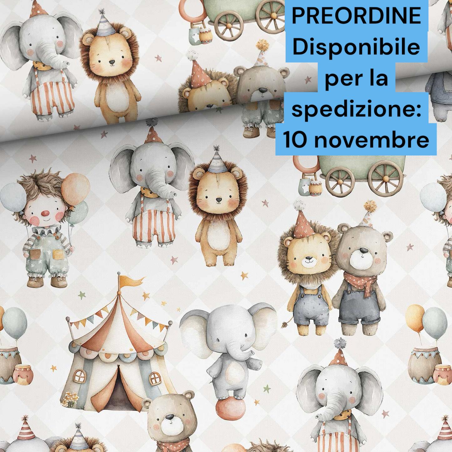 Cotone 100% premium certificato OEKO TEX, stampa digitale , altezza 158 cm