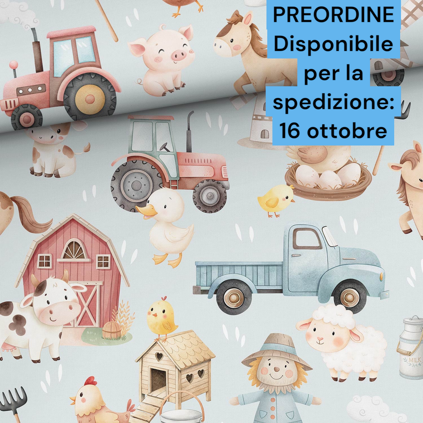 Cotone 100% premium certificato OEKO TEX, stampa digitale , altezza 158 cm