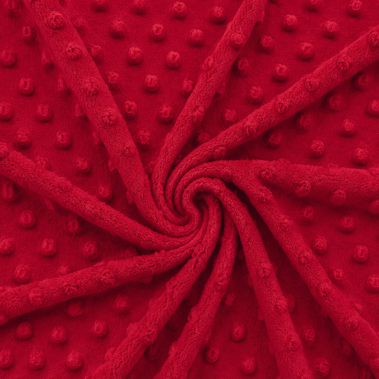 Minky pile rosso, altezza 150 cm, peso 250 g