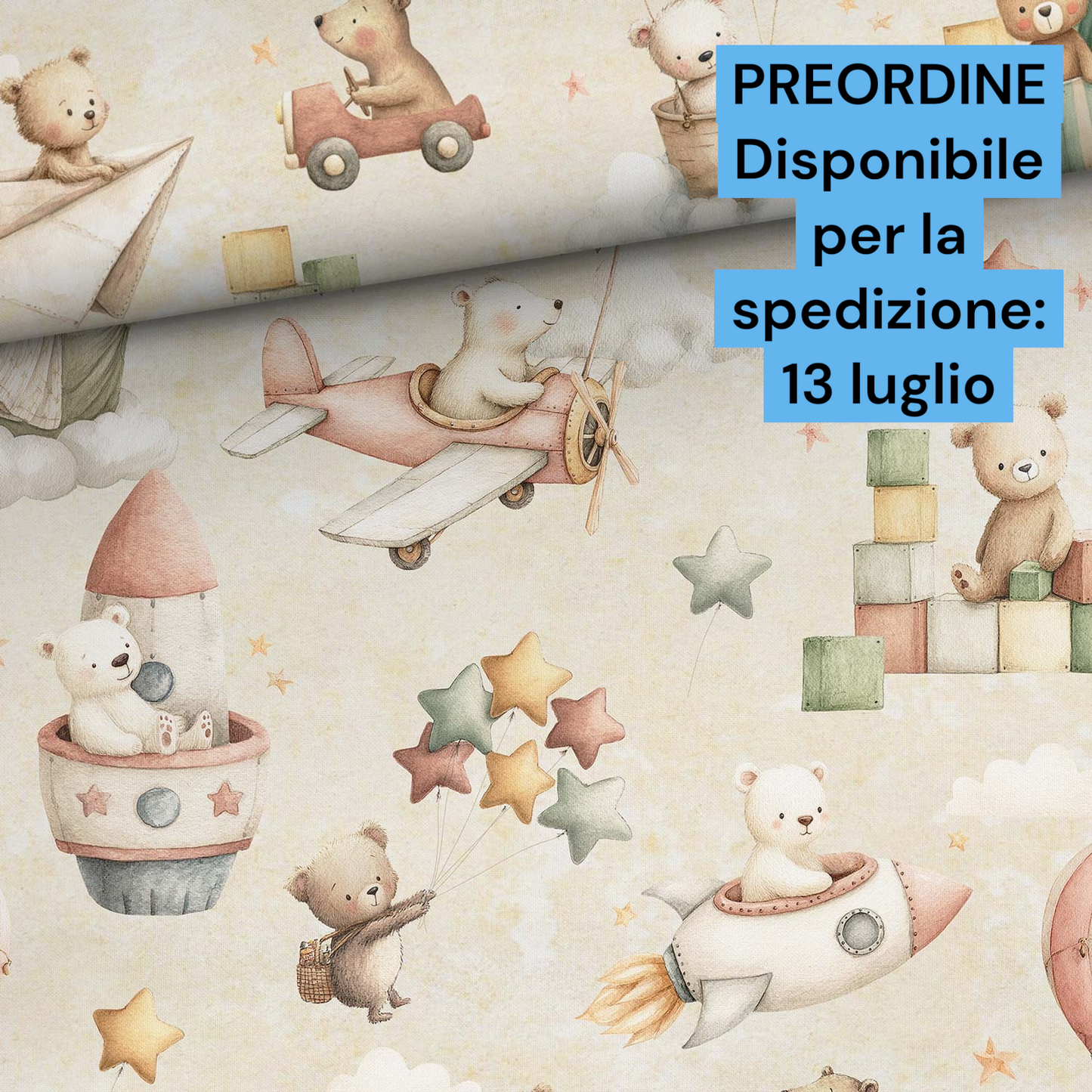 Cotone 100% premium certificato OEKO TEX, stampa digitale , altezza 158 cm