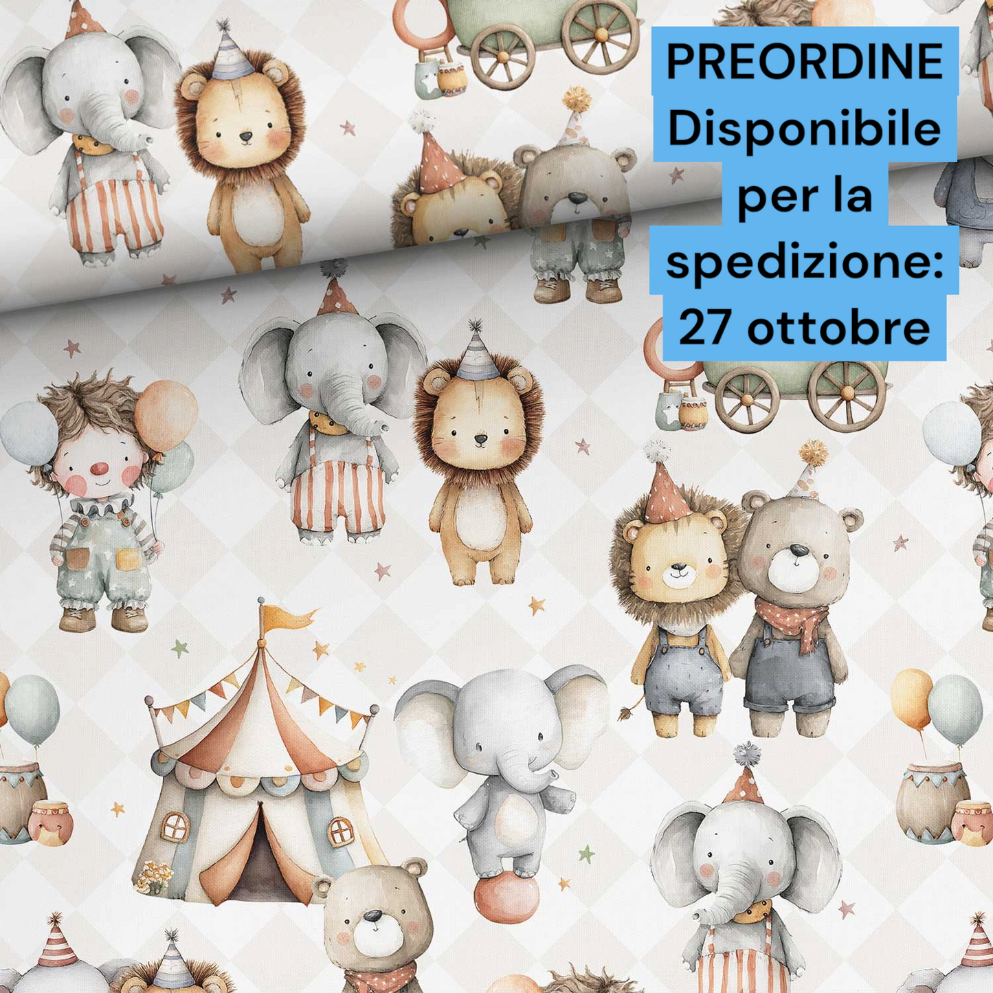 Cotone 100% premium certificato OEKO TEX, stampa digitale , altezza 158 cm