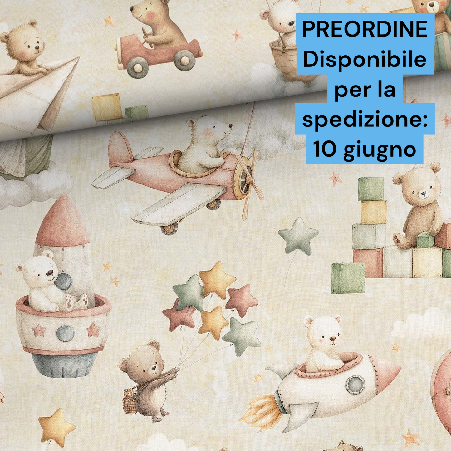 Cotone 100% premium certificato OEKO TEX, stampa digitale , altezza 158 cm