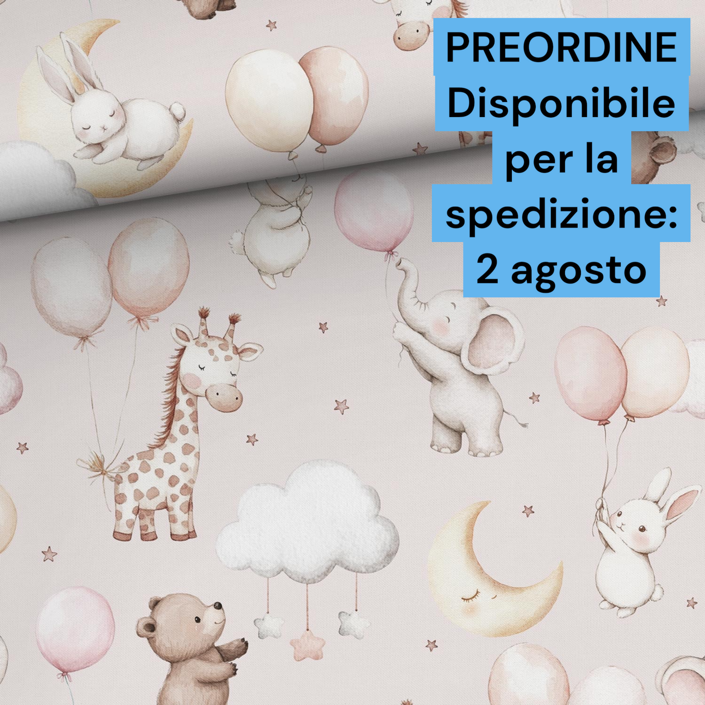 Cotone 100% premium certificato OEKO TEX, stampa digitale , altezza 158 cm