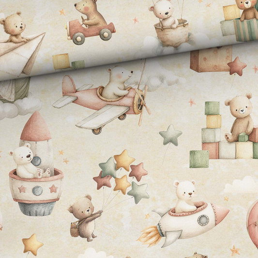 Cotone 100% premium certificato OEKO TEX, stampa digitale , altezza 158 cm