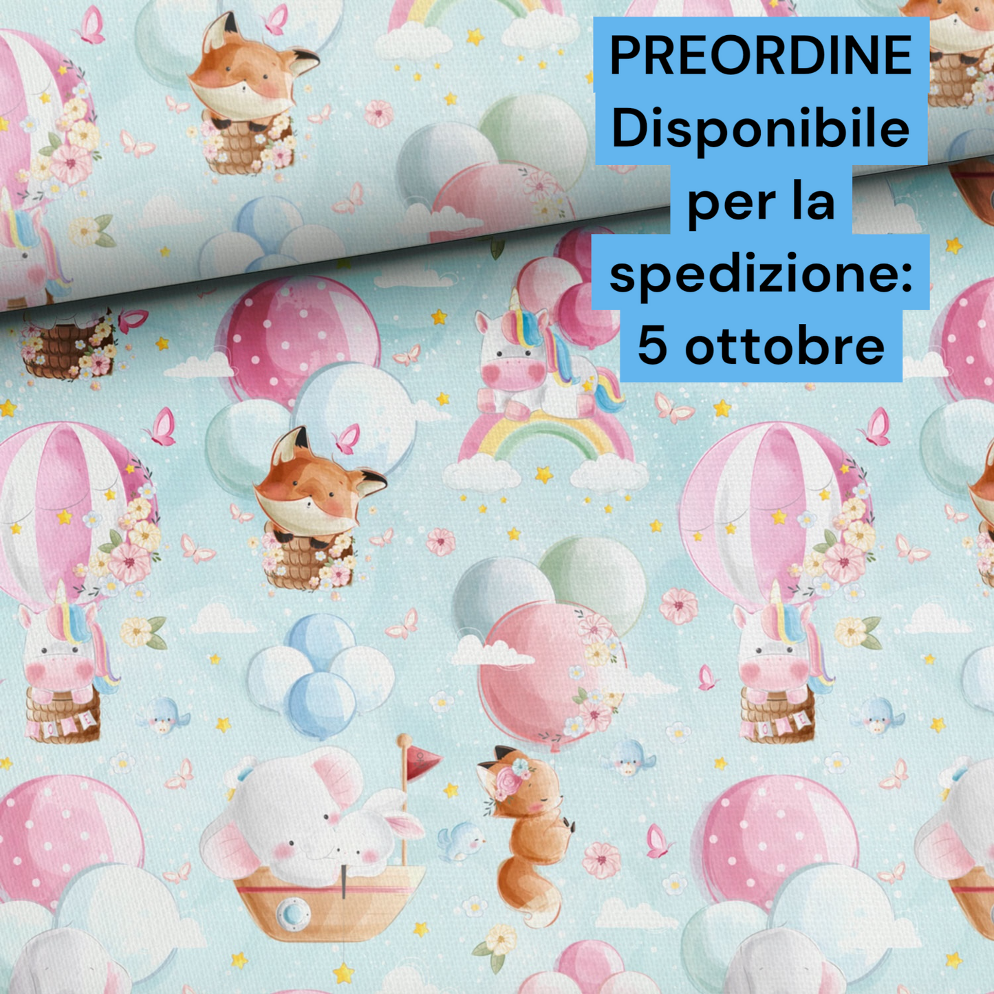 Cotone 100% premium certificato OEKO TEX, stampa digitale , altezza 158 cm