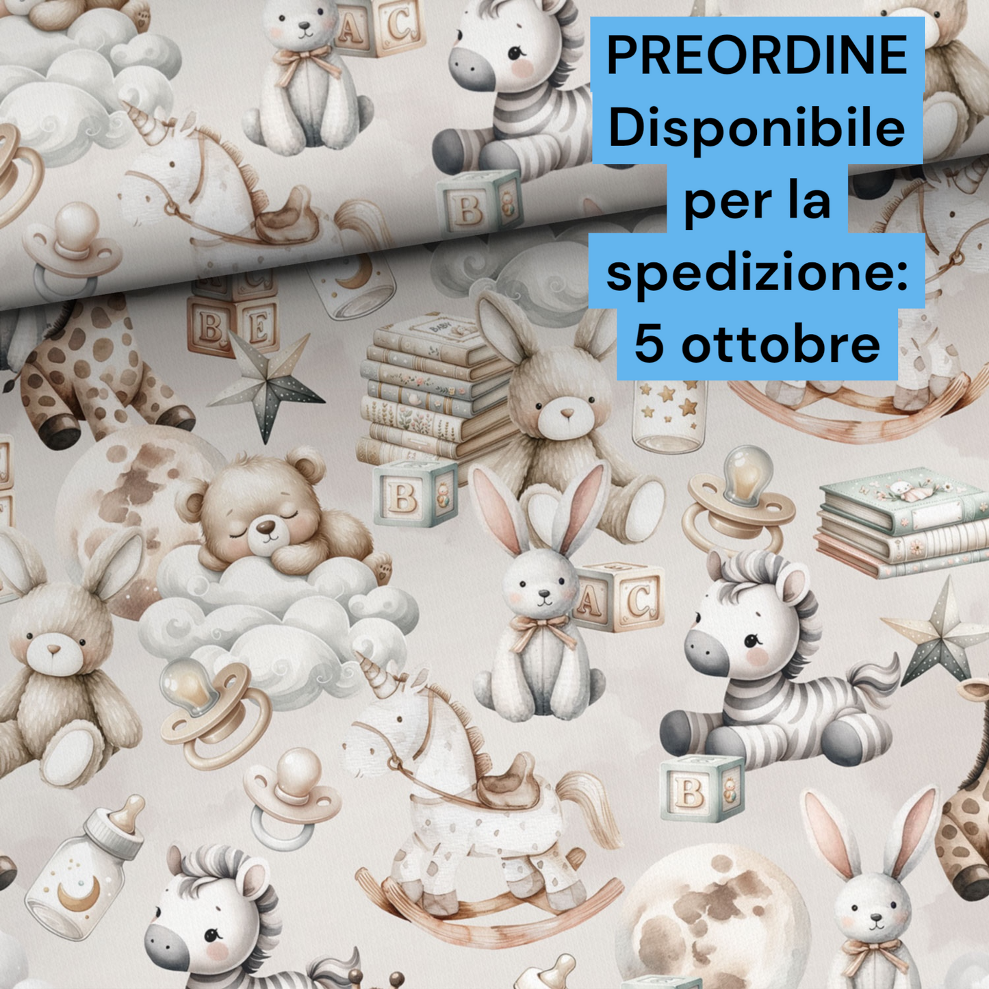 Cotone 100% premium certificato OEKO TEX, stampa digitale , altezza 158 cm