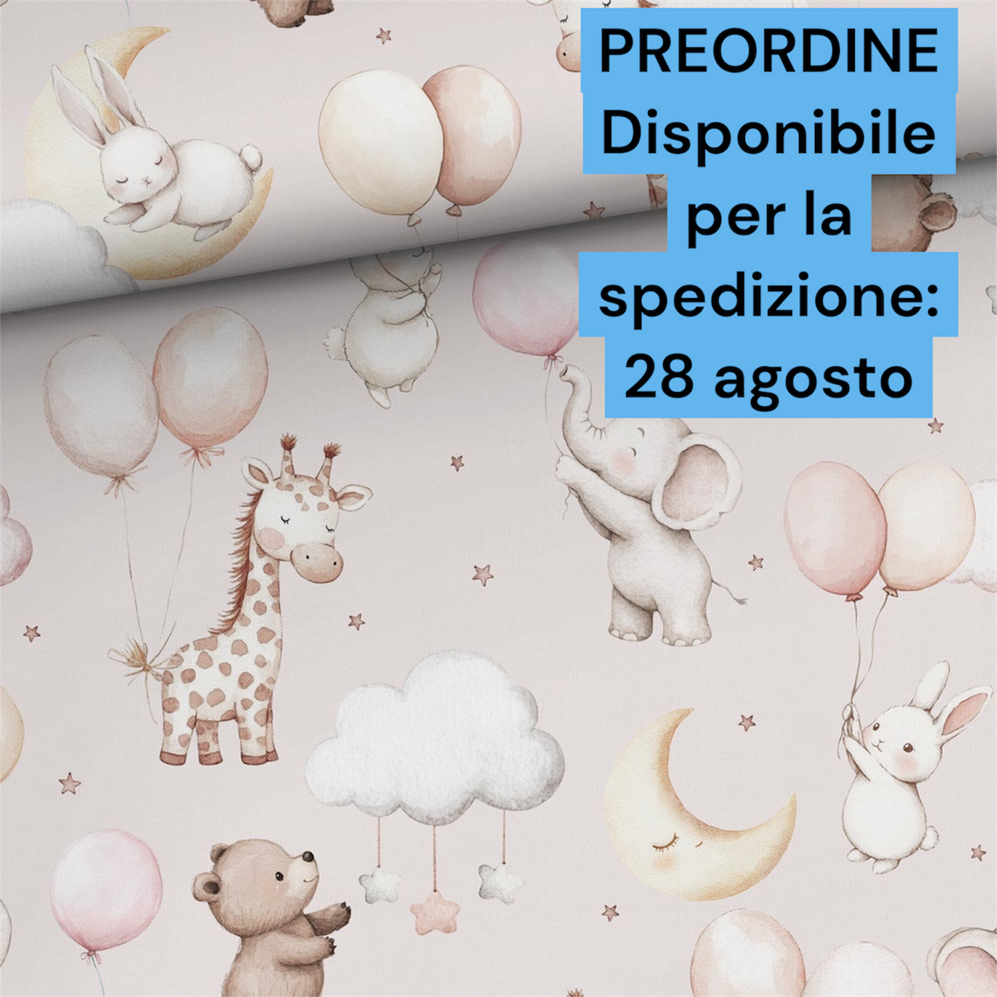 Cotone 100% premium certificato OEKO TEX, stampa digitale , altezza 158 cm