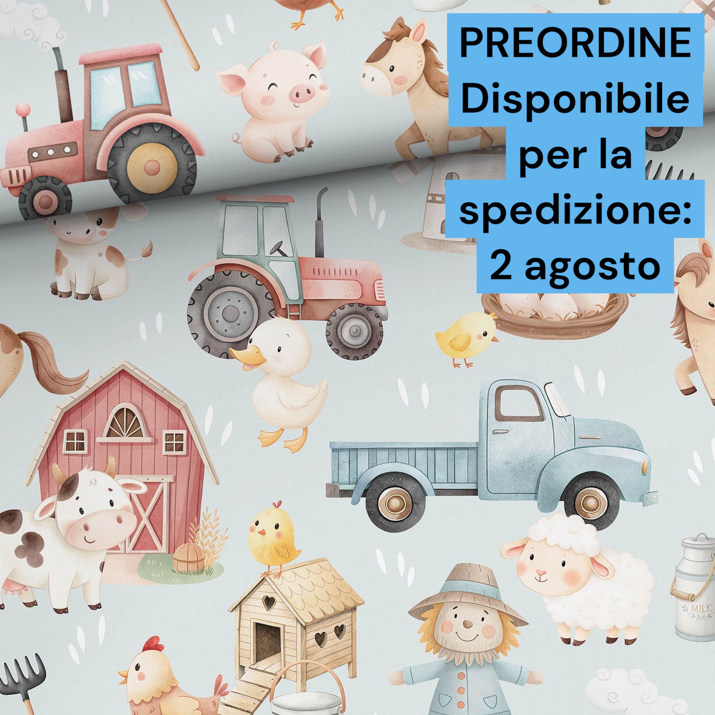Cotone 100% premium certificato OEKO TEX, stampa digitale , altezza 158 cm