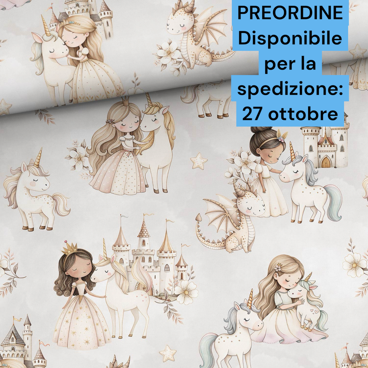 Cotone 100% premium certificato OEKO TEX, stampa digitale , altezza 158 cm