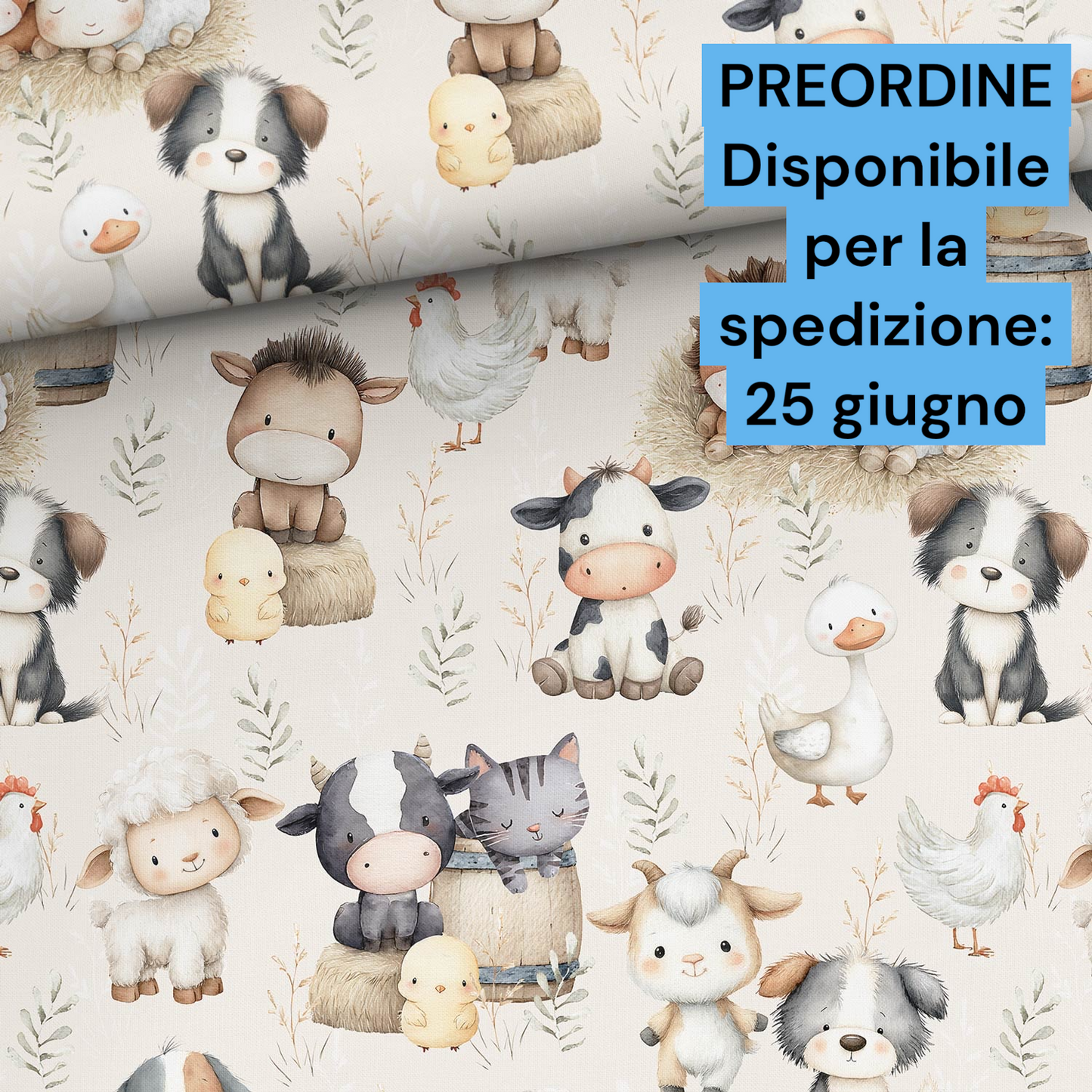 Cotone 100% premium certificato OEKO TEX, stampa digitale , altezza 158 cm
