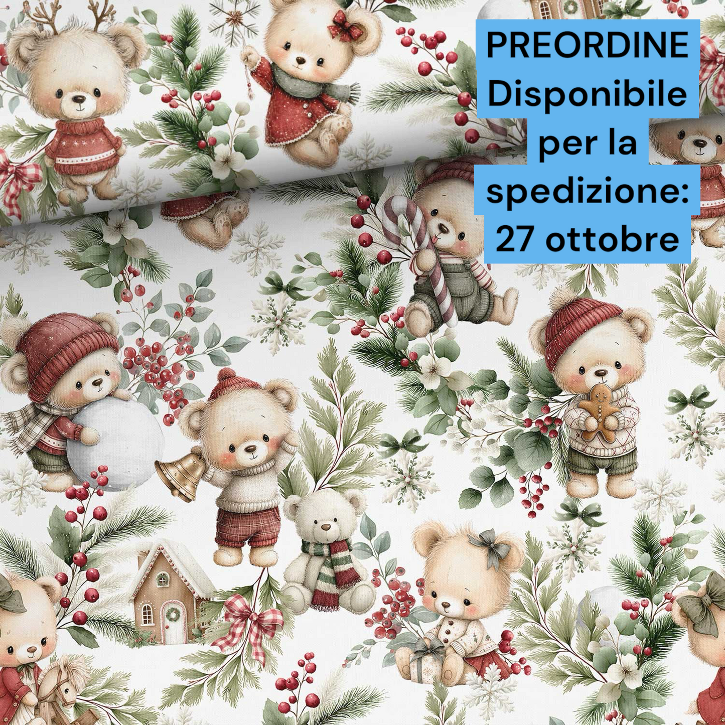 Cotone 100% premium certificato OEKO TEX, stampa digitale , altezza 158 cm
