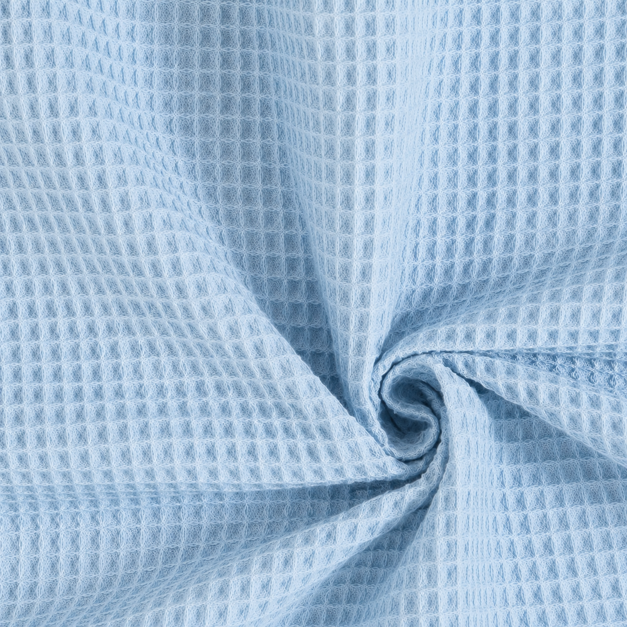 Nido d’ape 100% cotone certificato Oeko Tex altezza 150 cm celeste