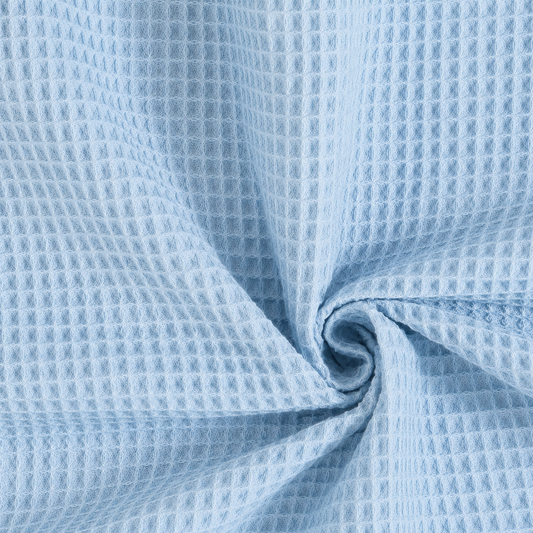 Nido d’ape 100% cotone certificato Oeko Tex altezza 150 cm celeste