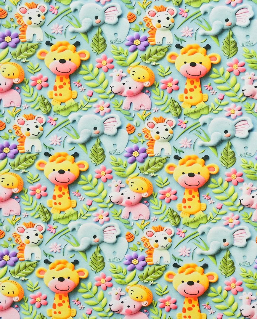 Jersey stampa digitale, certificato OEKO TEX, 95 % cotone 5% elastane, altezza 150 cm