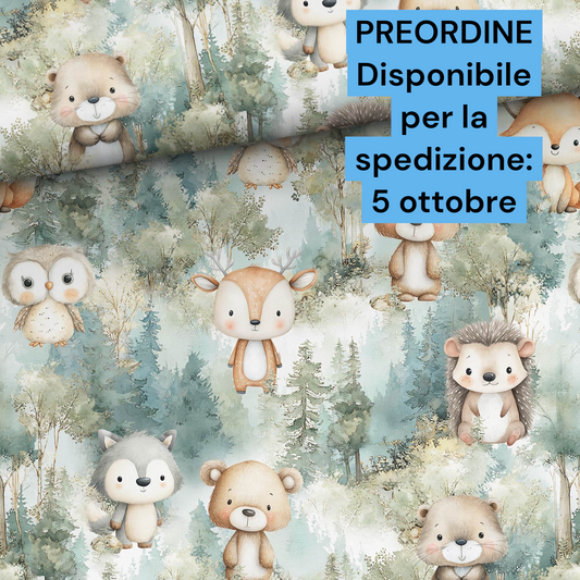 Cotone 100% premium certificato OEKO TEX, stampa digitale , altezza 158 cm