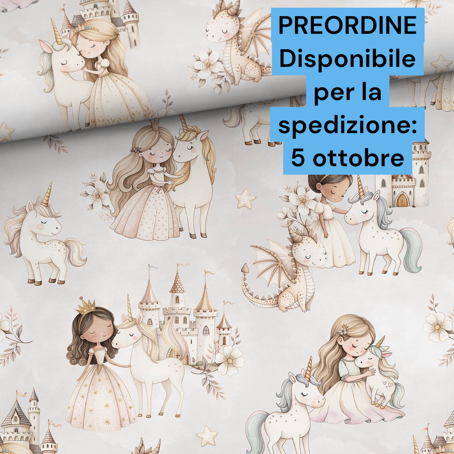 Cotone 100% premium certificato OEKO TEX, stampa digitale , altezza 158 cm