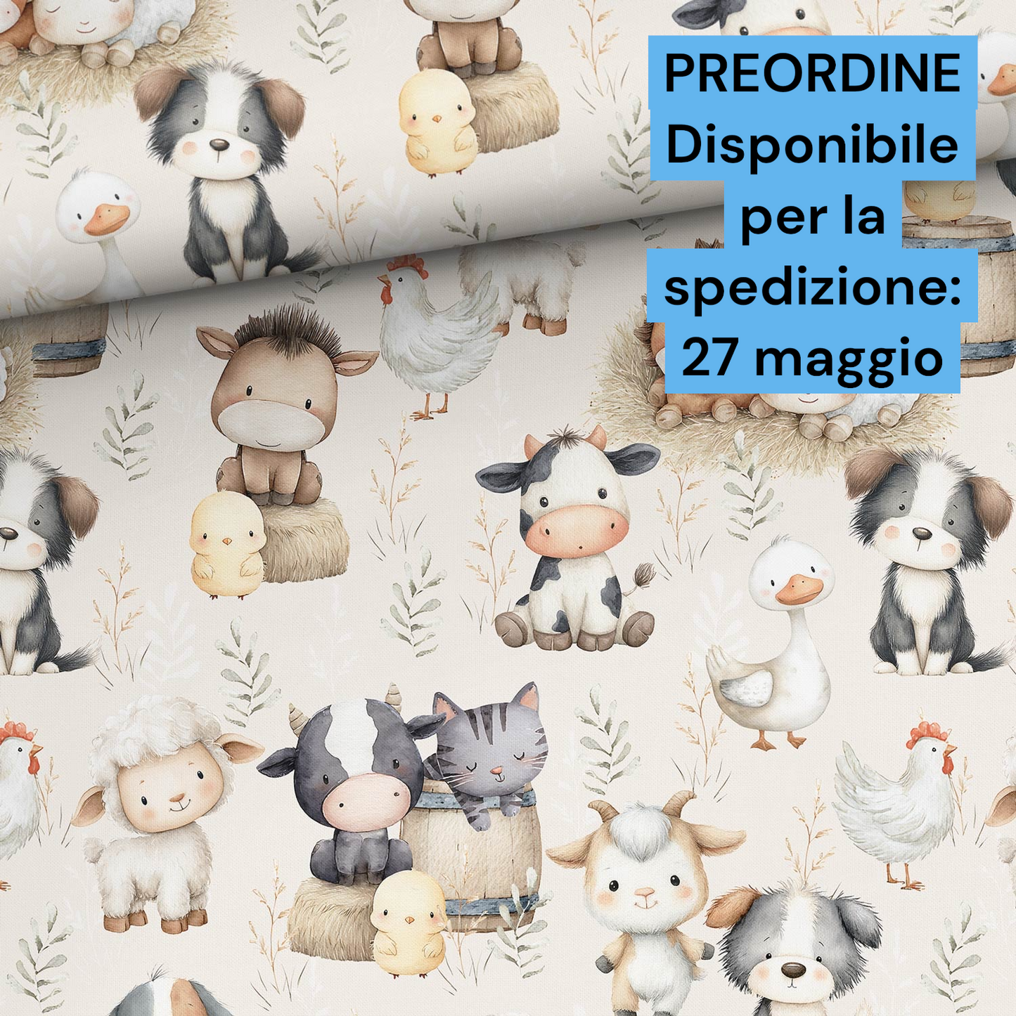 Cotone 100% premium certificato OEKO TEX, stampa digitale , altezza 158 cm