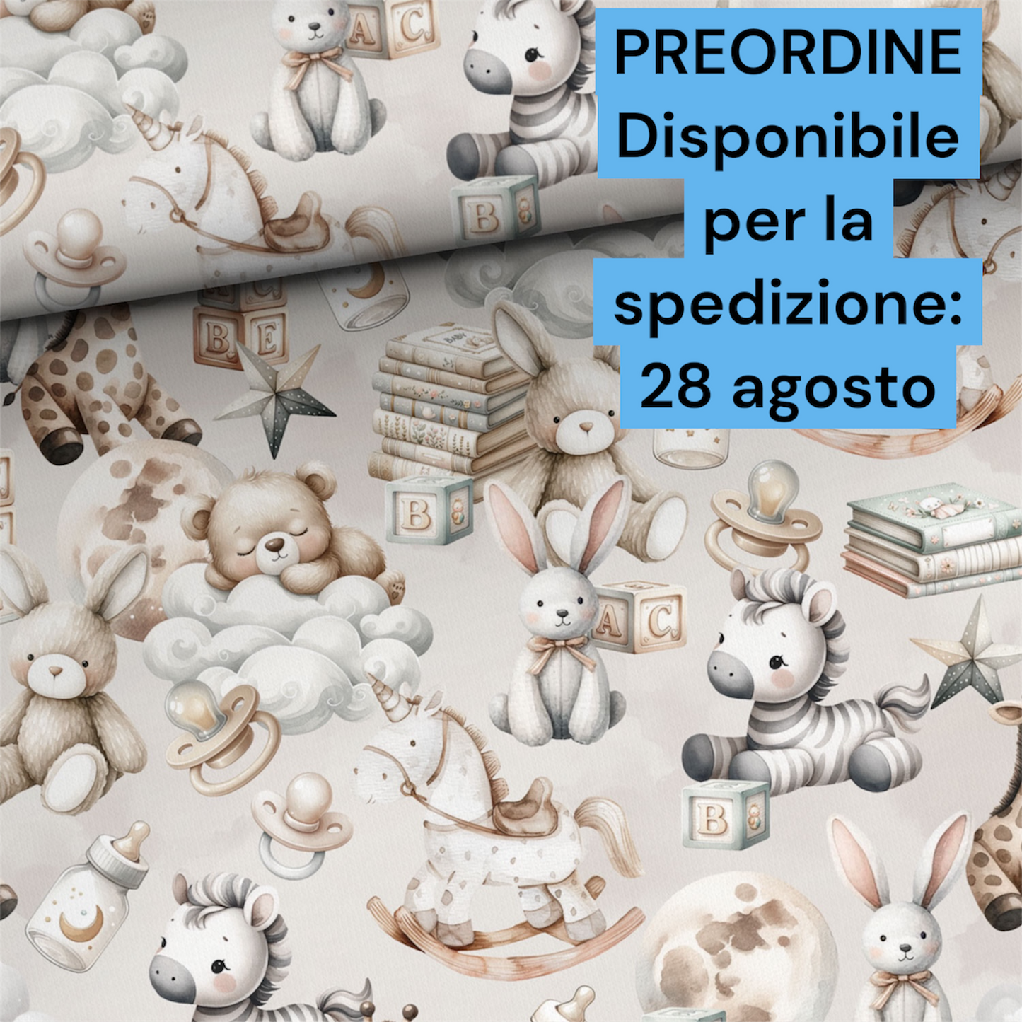 Cotone 100% premium certificato OEKO TEX, stampa digitale , altezza 158 cm