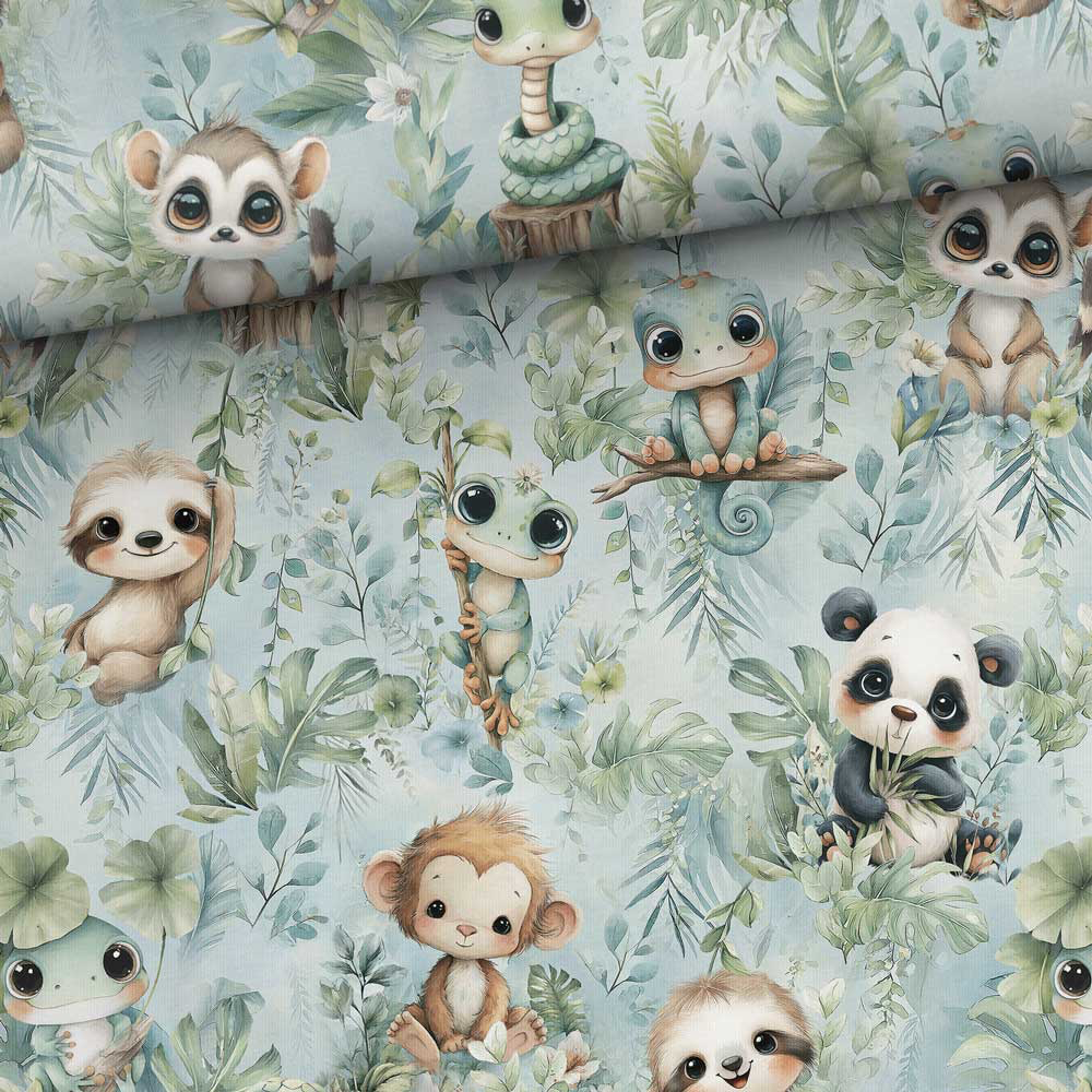 Jersey stampa digitale, certificato OEKO TEX, 92 % cotone 8% elastan, altezza 160 cm