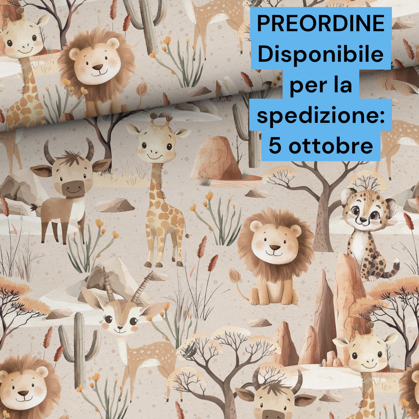 Cotone 100% premium certificato OEKO TEX, stampa digitale , altezza 158 cm