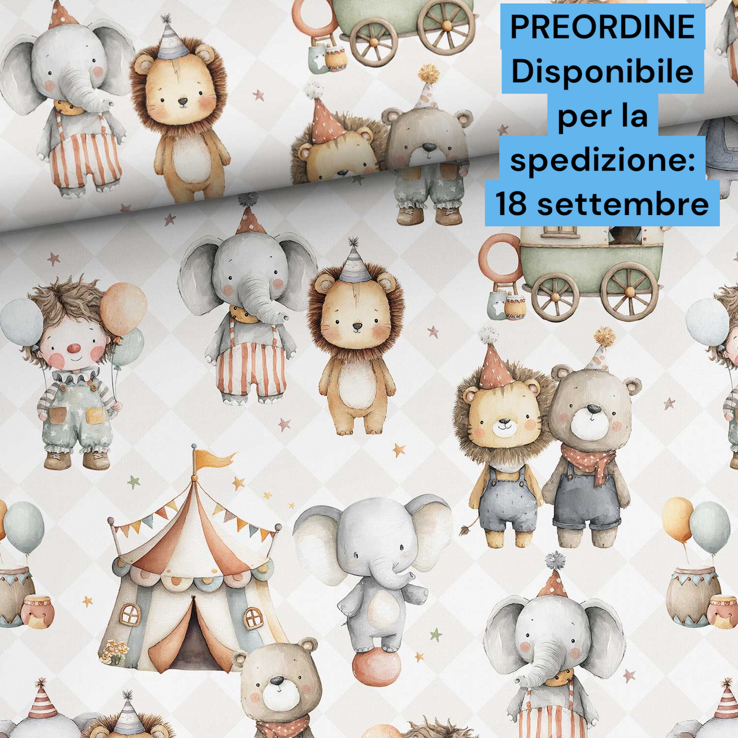 Cotone 100% premium certificato OEKO TEX, stampa digitale , altezza 158 cm