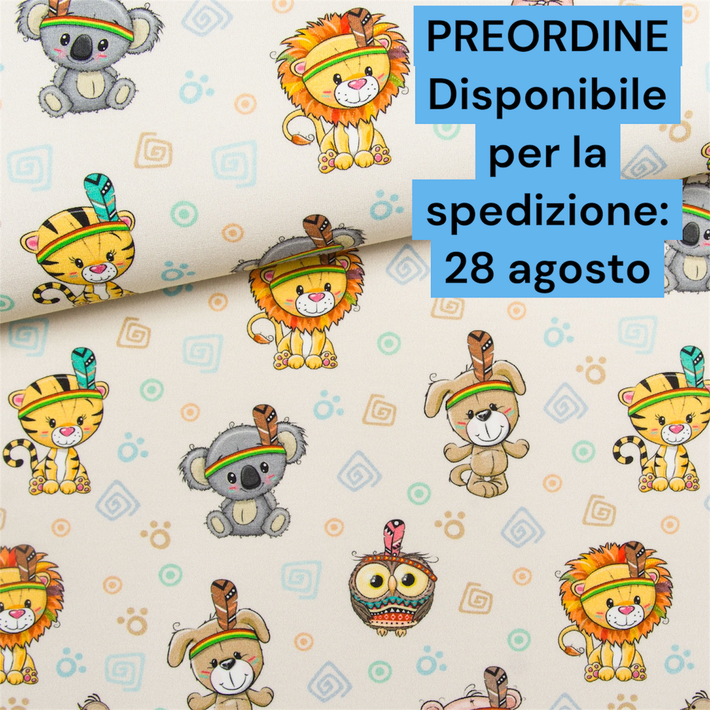 Cotone 100% premium certificato OEKO TEX, stampa digitale , altezza 158 cm