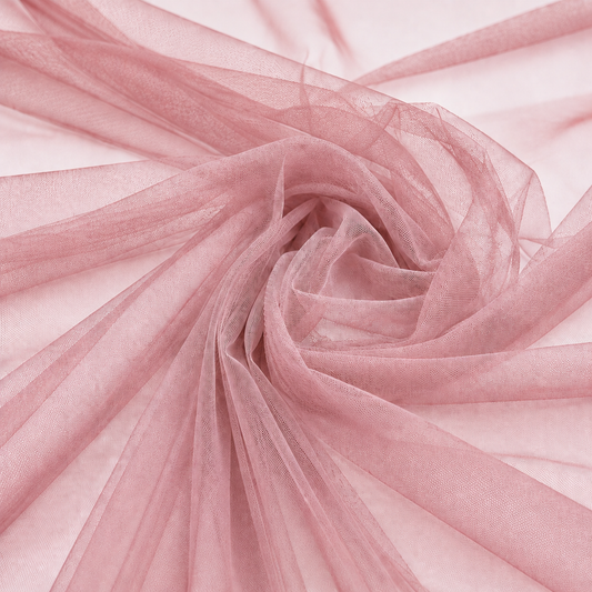 Tulle Rigido ROSA ANTICO 100% Nylon – Altezza 300 cm,