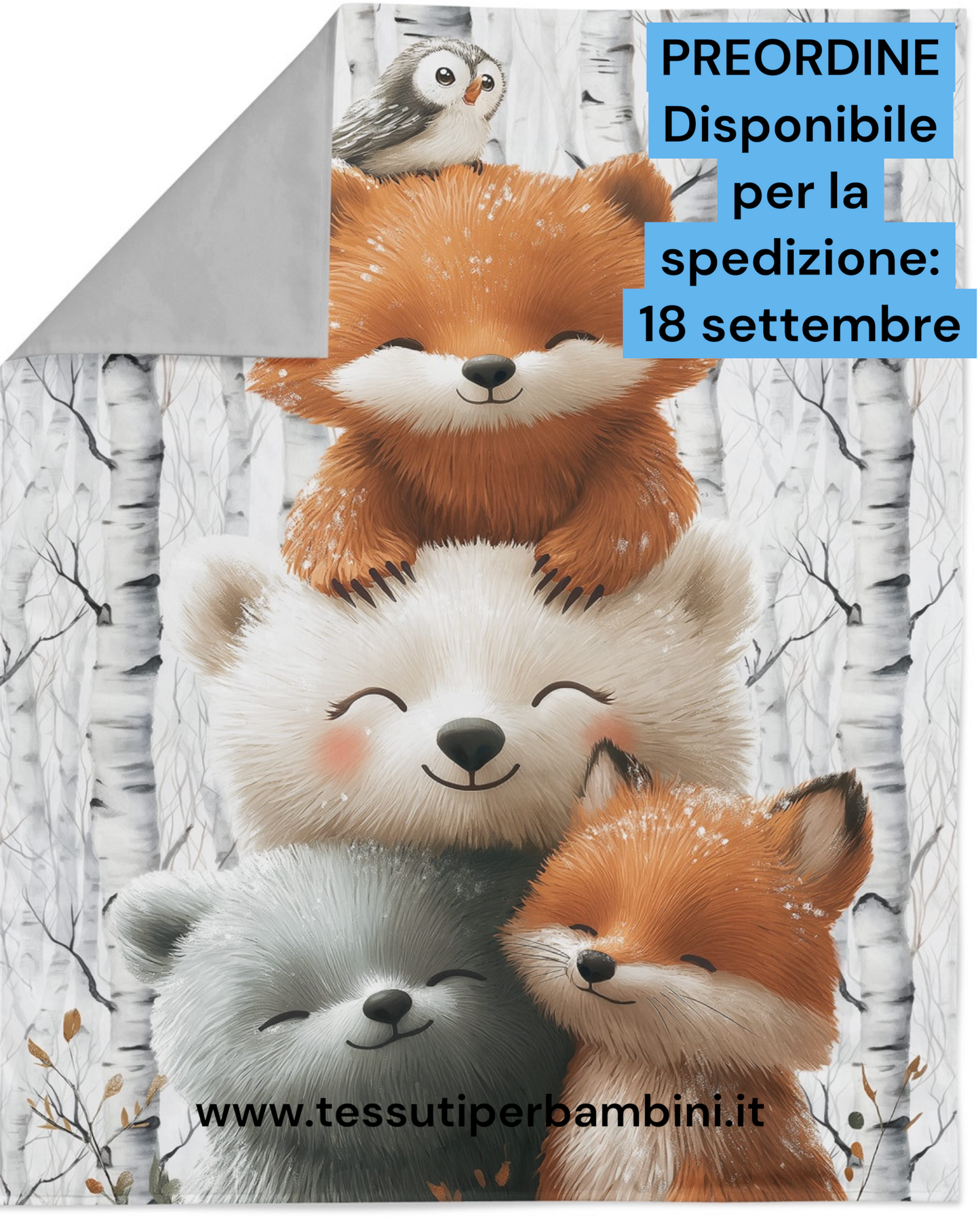 Pannello 100 % cotone, misura 75 cm ×100 cm