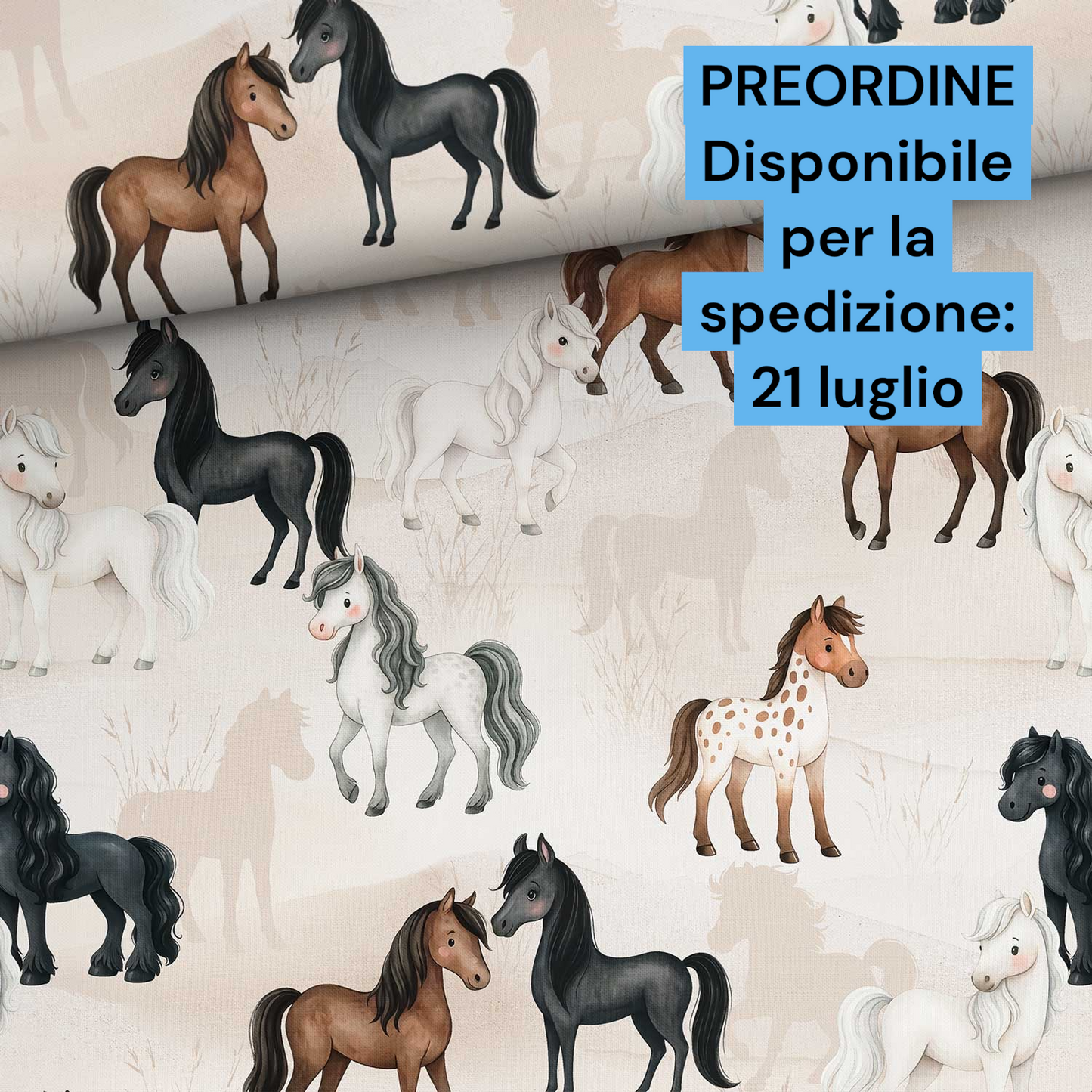 Cotone 100% premium certificato OEKO TEX, stampa digitale , altezza 158 cm